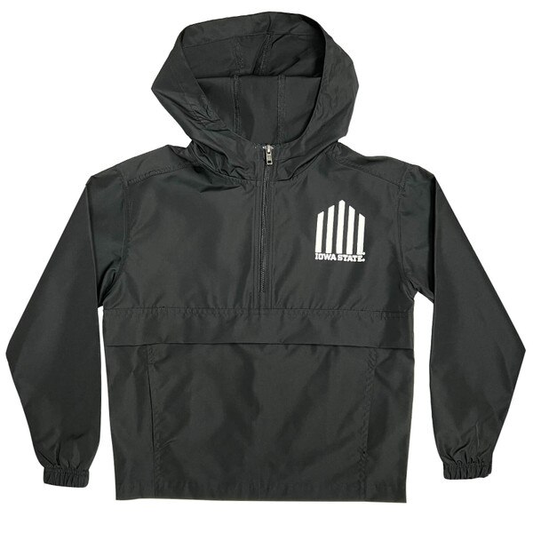 Champion® Youth 5-Bar Black Packable Jacket